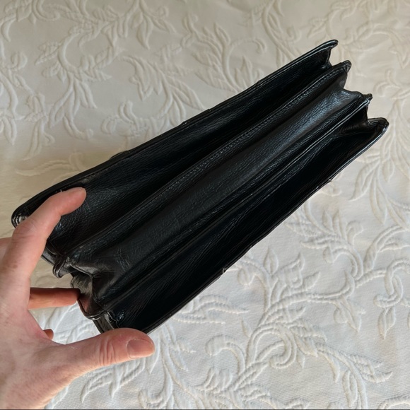 Rebecca Minkoff Collection Patent Leather Trim Shoulder Bag - Picture 9 of 16